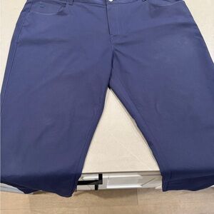 Peter Millar Dark Blue Flat Front Pants